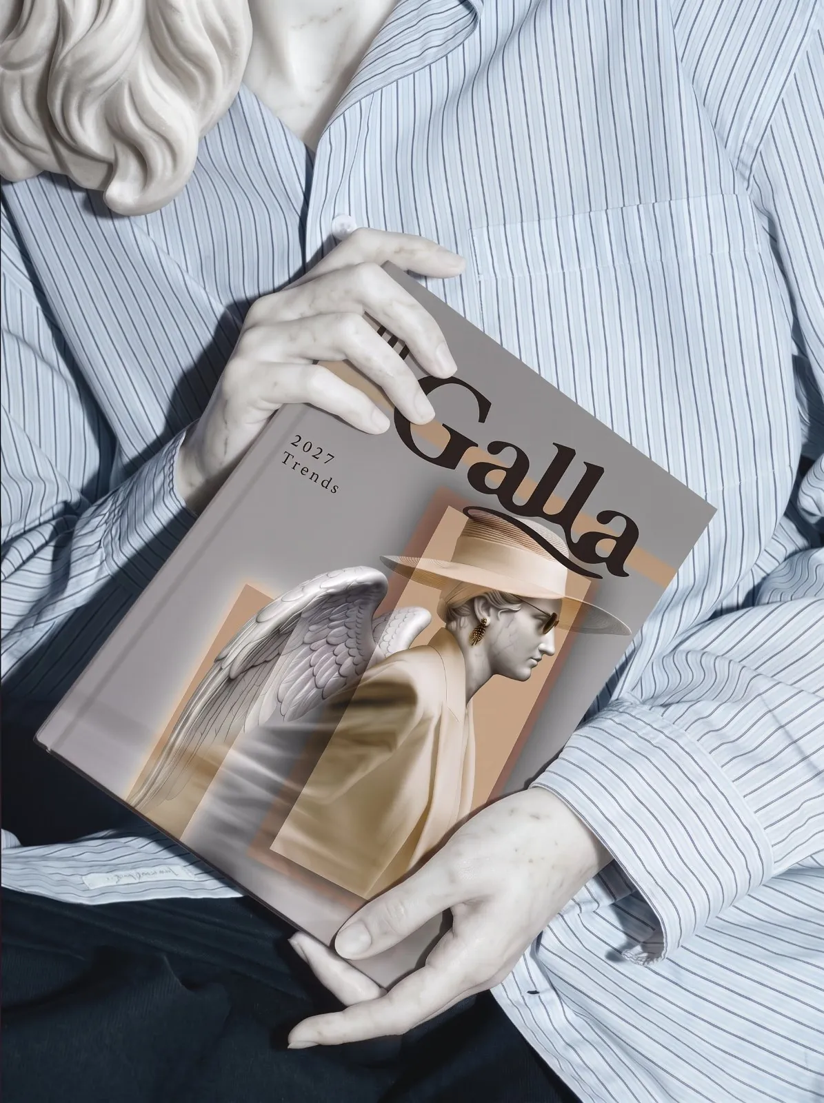 the Galla magazine cover and brand identity