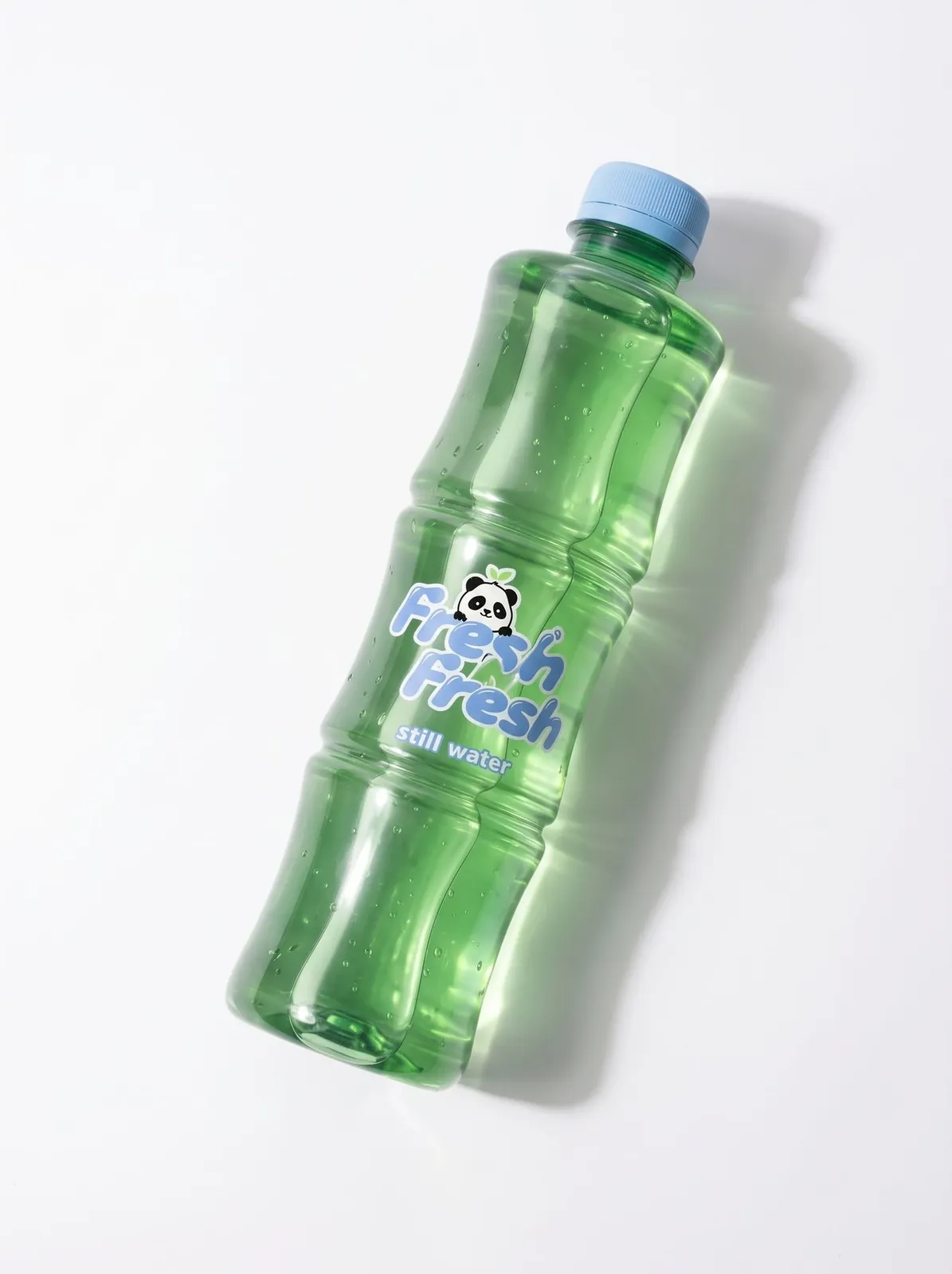FRESH N FRESH water bottles arranged in a product composition