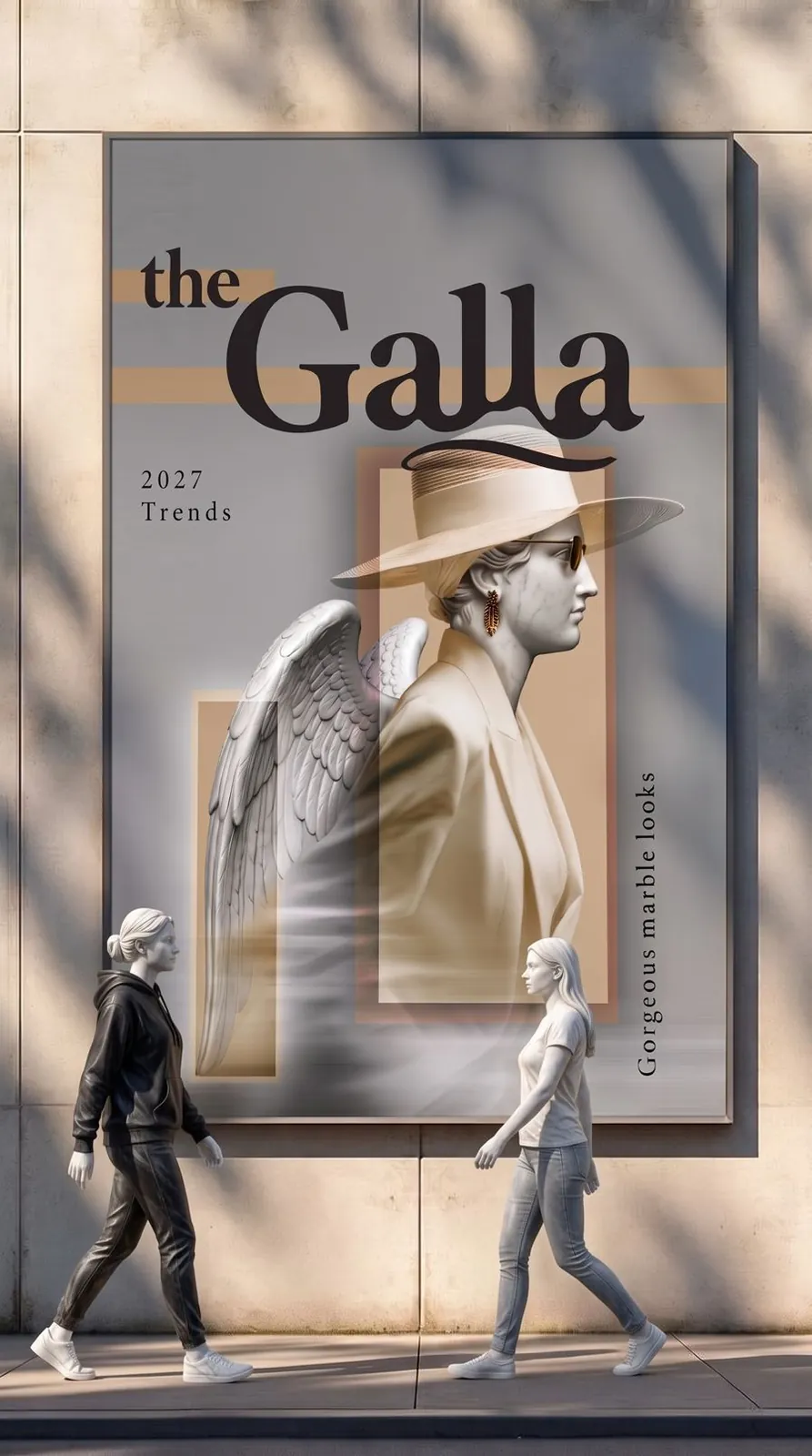 the Galla street poster mockup
